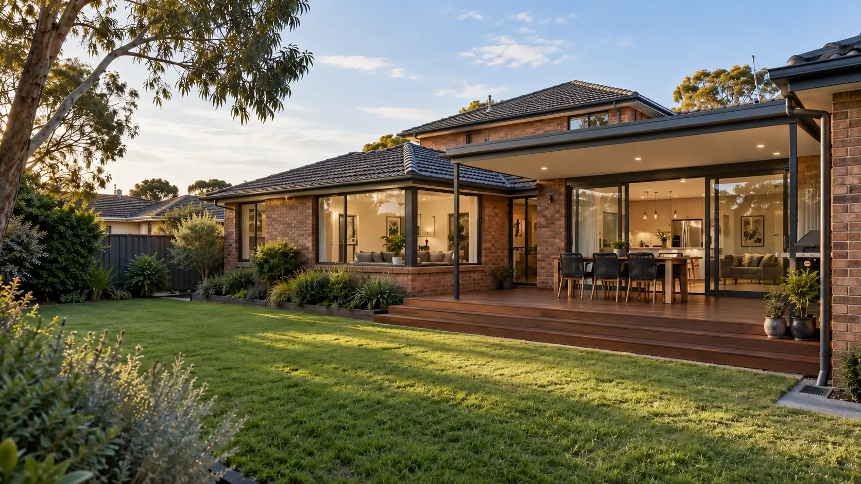 Renovated Keilor family home with reworked living spaces and an integrated rear renovation