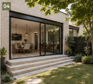 Completed house extension