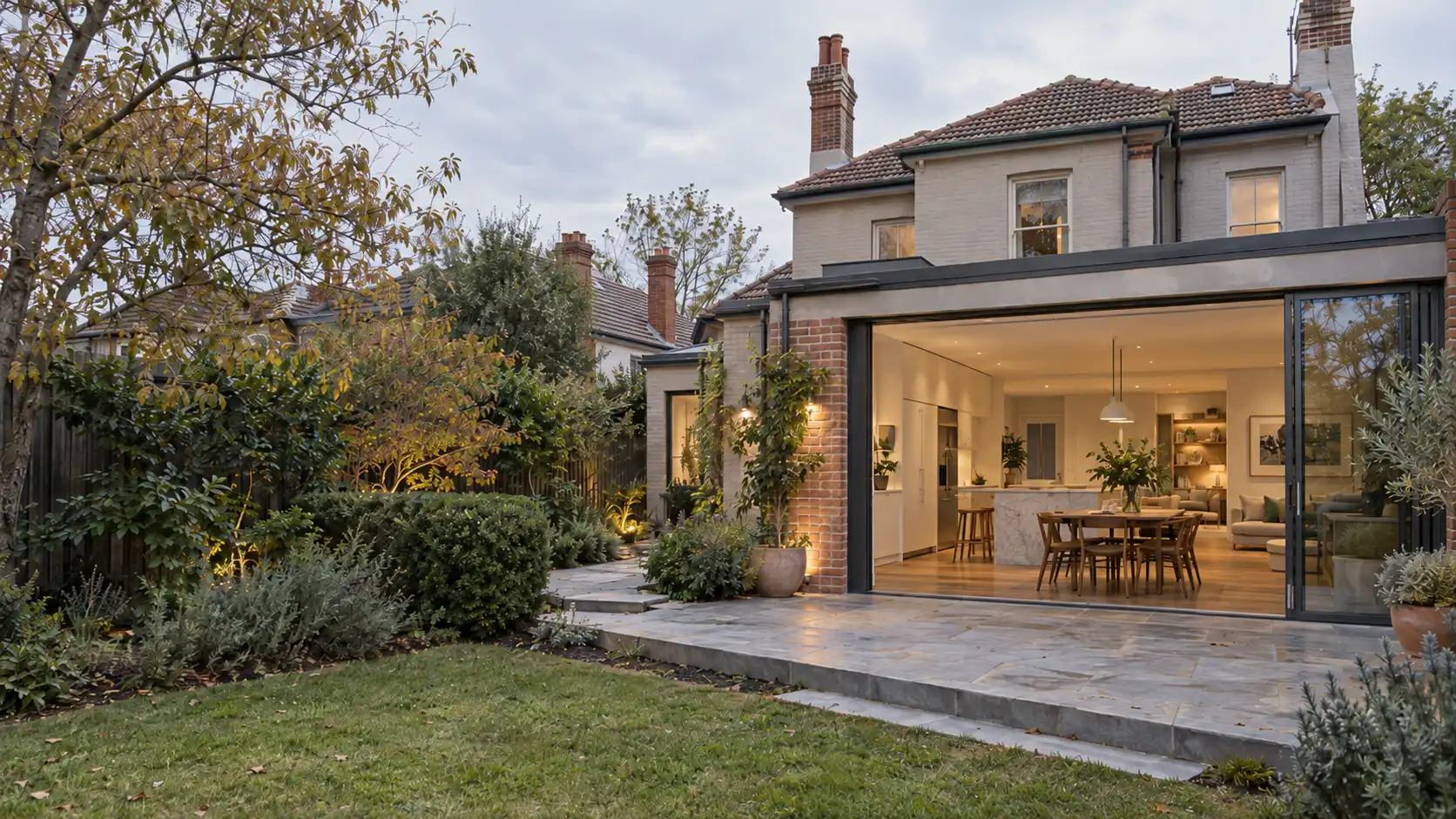Renovated Camberwell family home with connected living spaces and an integrated rear extension