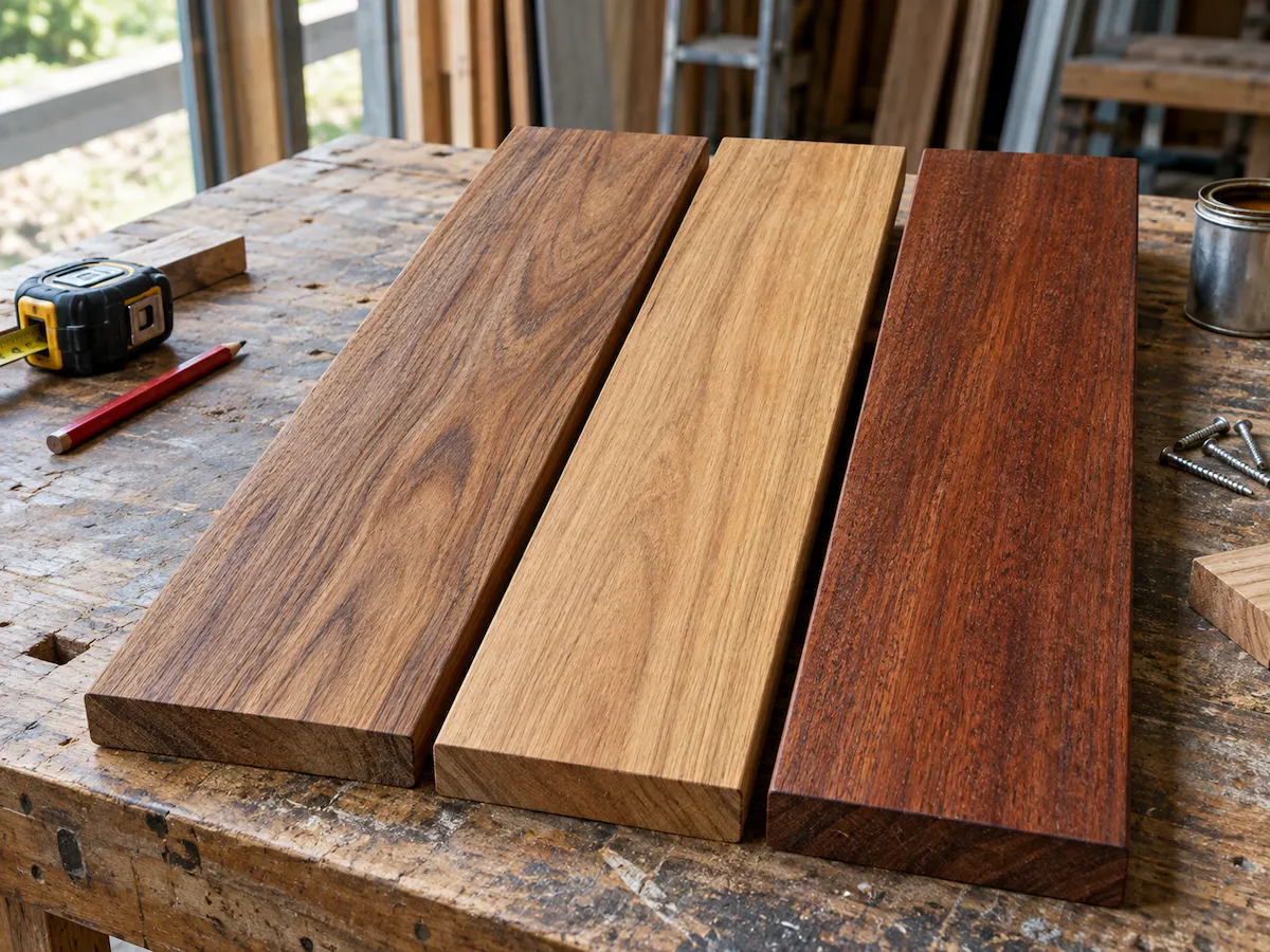 Spotted gum blackbutt and merbau decking timber comparison